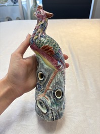 * A Chinese famille rose model of a phoenix, 19th C.