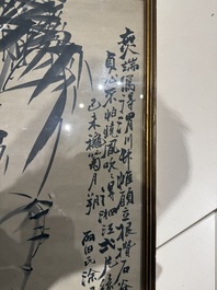 Four Chinese school paintings, ink and colour on paper and silk, one signed Yutianshi 雨田氏 and dated 1919