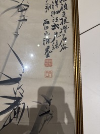 Four Chinese school paintings, ink and colour on paper and silk, one signed Yutianshi 雨田氏 and dated 1919