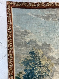 A pair of Brussels historical 'The Art of War' tapestries after Lambert De Hondt II, Judocus de Vos workshop, early 18th C.