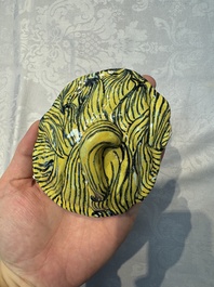 A massive polychrome French faience 'Bacchus' table fountain, Rouen, 18th C.