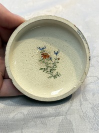 A Japanese Satsuma koro and two covered boxes, Satsuma yaki, Kusube and Hododa mark, Meiji, 19th C.