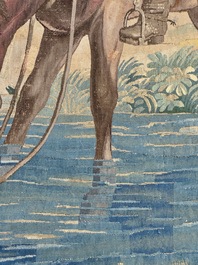 A pair of Brussels historical 'The Art of War' tapestries after Lambert De Hondt II, Judocus de Vos workshop, early 18th C.