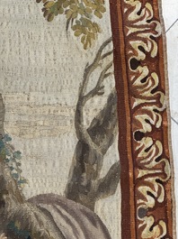 A pair of Brussels historical 'The Art of War' tapestries after Lambert De Hondt II, Judocus de Vos workshop, early 18th C.