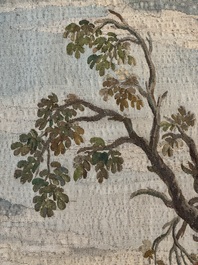 A pair of Brussels historical 'The Art of War' tapestries after Lambert De Hondt II, Judocus de Vos workshop, early 18th C.