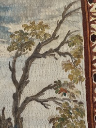 A pair of Brussels historical 'The Art of War' tapestries after Lambert De Hondt II, Judocus de Vos workshop, early 18th C.