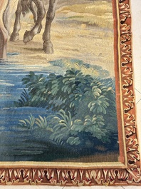 A pair of Brussels historical 'The Art of War' tapestries after Lambert De Hondt II, Judocus de Vos workshop, early 18th C.