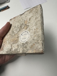 A polychrome Dutch Delft maiolica 'Rabbit' medallion tile, 16th C.