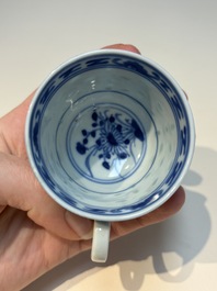 N16 Chinese blue and white cups and 24 saucers, various marks, Kangxi and later