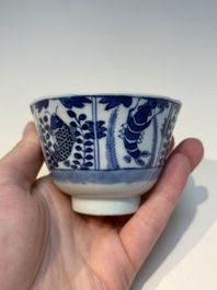 N16 Chinese blue and white cups and 24 saucers, various marks, Kangxi and later