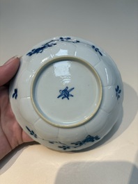 N16 Chinese blue and white cups and 24 saucers, various marks, Kangxi and later