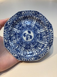 N16 Chinese blue and white cups and 24 saucers, various marks, Kangxi and later