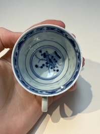 N16 Chinese blue and white cups and 24 saucers, various marks, Kangxi and later