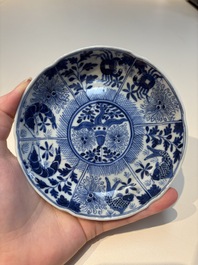 N16 Chinese blue and white cups and 24 saucers, various marks, Kangxi and later