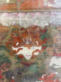 A fine Tibetan 'Begtse Chen' thangka, 18th C.
