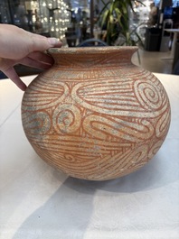 Three Thai pottery vases, Ban-Chiang, 7/4th C. B.C.