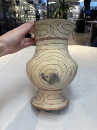 Three Thai pottery vases, Ban-Chiang, 7/4th C. B.C.