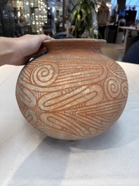 Three Thai pottery vases, Ban-Chiang, 7/4th C. B.C.