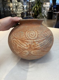 Three Thai pottery vases, Ban-Chiang, 7/4th C. B.C.