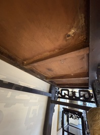 A large Chinese wooden 'Tiaoan' or altar table with chilong design, 19th C.