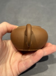 Two Chinese Yixing stoneware teapots, Zheng He 正和 mark, Kangxi and later