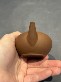 Two Chinese Yixing stoneware teapots, Zheng He 正和 mark, Kangxi and later