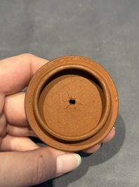 Two Chinese Yixing stoneware teapots, Zheng He 正和 mark, Kangxi and later