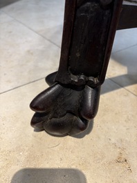 A large Chinese hongmu stand, 19th C.