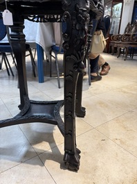 A large Chinese hongmu stand, 19th C.