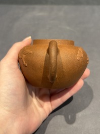 Two Chinese Yixing stoneware teapots, Zheng He 正和 mark, Kangxi and later