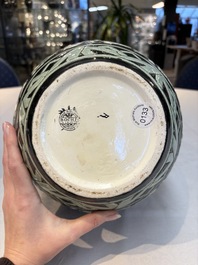 A fine Charles Catteau for Boch K&eacute;ramis 'Penguin' vase, early 20th C.