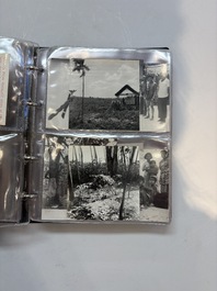 A collection of four photo albums and fieldwork prints documenting South and Southeast Asia, 20th C.