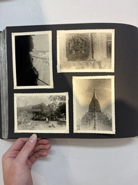 A collection of four photo albums and fieldwork prints documenting South and Southeast Asia, 20th C.