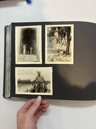 A collection of four photo albums and fieldwork prints documenting South and Southeast Asia, 20th C.