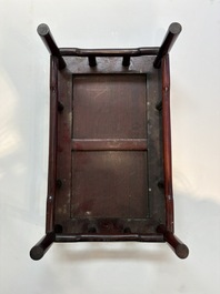 Three Chinese hongmu stands, 19/20th C.