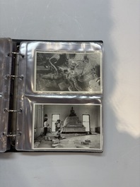 A collection of four photo albums and fieldwork prints documenting South and Southeast Asia, 20th C.