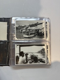 A collection of four photo albums and fieldwork prints documenting South and Southeast Asia, 20th C.