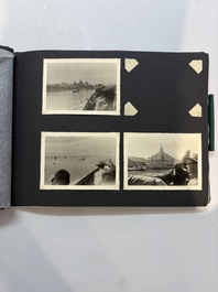 A collection of four photo albums and fieldwork prints documenting South and Southeast Asia, 20th C.