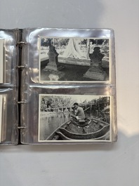 A collection of four photo albums and fieldwork prints documenting South and Southeast Asia, 20th C.