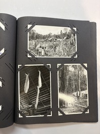 A collection of four photo albums and fieldwork prints documenting South and Southeast Asia, 20th C.