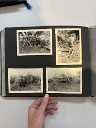 A collection of four photo albums and fieldwork prints documenting South and Southeast Asia, 20th C.