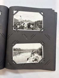 A collection of four photo albums and fieldwork prints documenting South and Southeast Asia, 20th C.