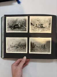 A collection of four photo albums and fieldwork prints documenting South and Southeast Asia, 20th C.