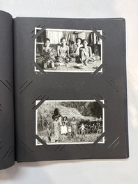 A collection of four photo albums and fieldwork prints documenting South and Southeast Asia, 20th C.