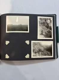A collection of four photo albums and fieldwork prints documenting South and Southeast Asia, 20th C.