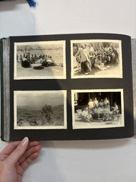 A collection of four photo albums and fieldwork prints documenting South and Southeast Asia, 20th C.