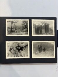 A collection of four photo albums and fieldwork prints documenting South and Southeast Asia, 20th C.