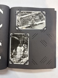 A collection of four photo albums and fieldwork prints documenting South and Southeast Asia, 20th C.
