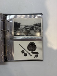 A collection of four photo albums and fieldwork prints documenting South and Southeast Asia, 20th C.