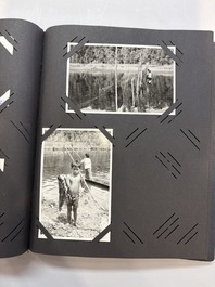 A collection of four photo albums and fieldwork prints documenting South and Southeast Asia, 20th C.